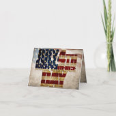 Grunge USA 4 juli Onafhankelijkheidsgrafisch Kaart (Voorkant)