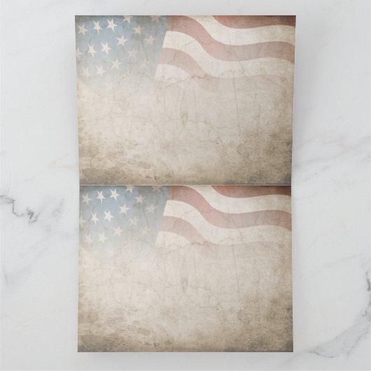 Grunge USA 4 juli Onafhankelijkheidsgrafisch Kaart (Binnen)