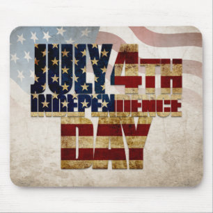 Grunge USA 4 juli Onafhankelijkheidsgrafisch Muismat