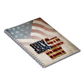 Grunge USA 4 juli Onafhankelijkheidsgrafisch Notitieboek (Rechterzijde)
