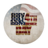 Grunge USA 4 juli Onafhankelijkheidsgrafisch Snijplank (Voorkant)