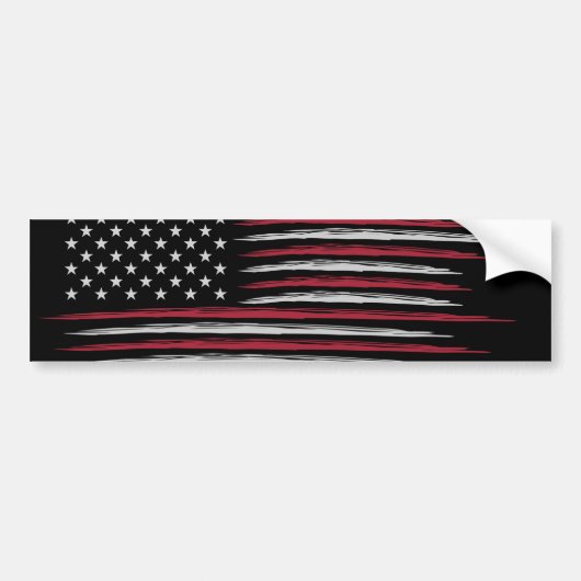 Grunge USA Bumpersticker (Voorkant)