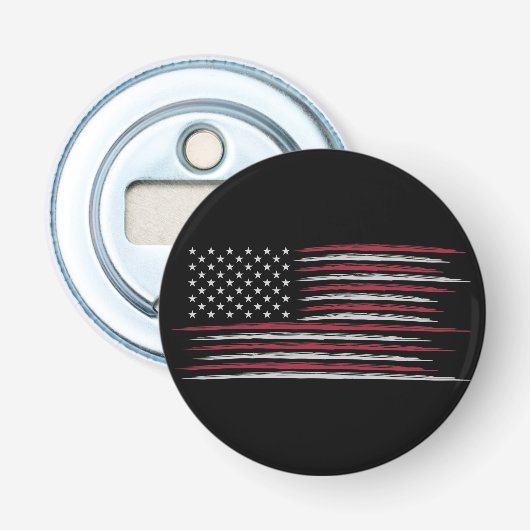 Grunge USA Button Flesopener (Voorkant)