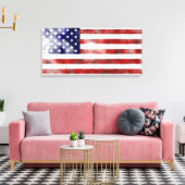 Grunge USA Canvas Afdruk (Insitu (Woonkamer))