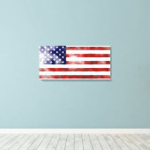 Grunge USA Canvas Afdruk (Insitu (Houten vloer))