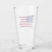 Grunge USA flag, Brush lag, American flag, VS Glas (Achterkant)