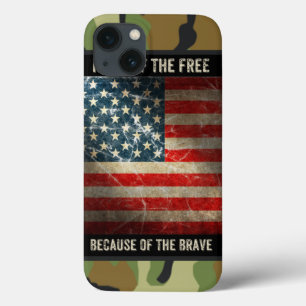 Grunge USA Flag op Camouflage 2 iPad Mini Case