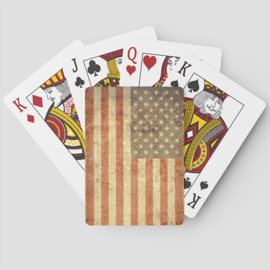 Grunge USA Flag Pokerkaarten (Achterkant)