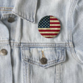Grunge USA Flag Ronde Button 5,7 Cm (In situ)