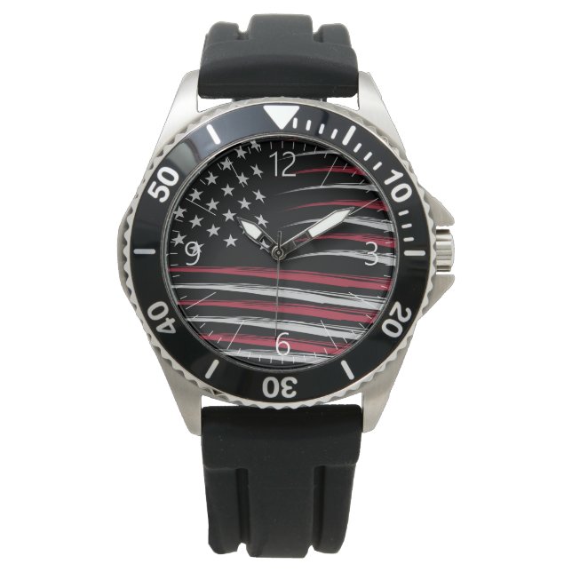Grunge USA Horloge (Voorkant)