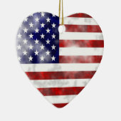 Grunge Usa Keramisch Ornament (Rechts)