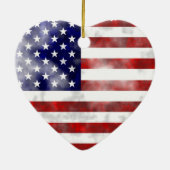 Grunge Usa Keramisch Ornament (Achterkant)