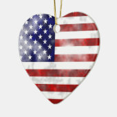 Grunge Usa Keramisch Ornament (Links)