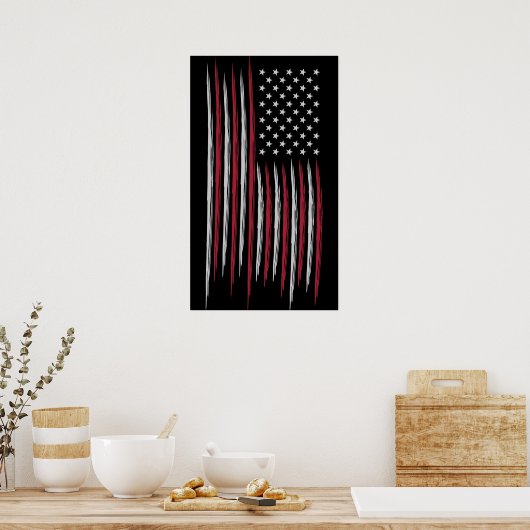 Grunge USA Poster (Keuken)