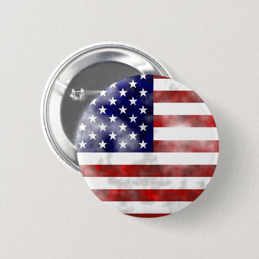 Grunge Usa Ronde Button 5,7 Cm (Voorkant /achterkant)