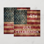Grunge USA Stars & Stripes 4 juli Kaart (Voorkant / Achterkant)