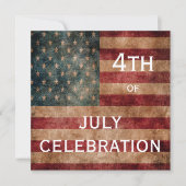  Grunge USA Stars & Stripes 4 juli Kaart (Voorkant)