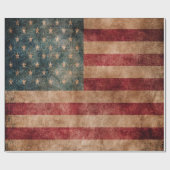  Grunge USA Stars & Stripes Flag Cadeaupapier (Vlak)