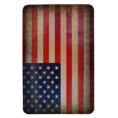 Grunge USA vlag koelkastmagneet Magneet (Verticaal)