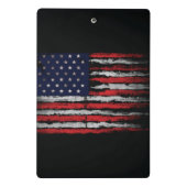 Grunge USA-vlag Mini Klembord (Achterkant)