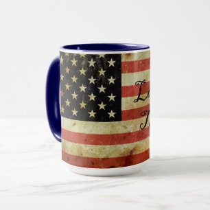 Grunge USA Vlag Mok Land van de Vrijen