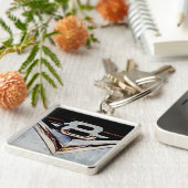 Grunge V8 Big Block Embleem Sleutelhanger (Zijkant)