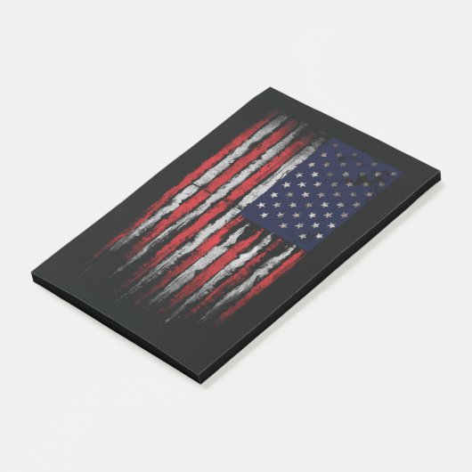 Grunge V.S.A. vlag Post-it® Notes (Schuin)