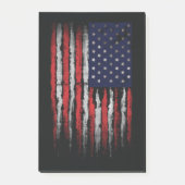 Grunge V.S.A. vlag Post-it® Notes (Voorkant)