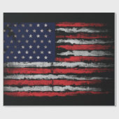 Grunge V.S.-vlag Cadeaupapier (Vlak)