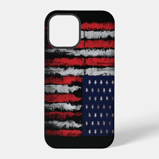 Grunge V.S.-vlag iPhone Hoesje (Achterkant)
