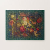 Grunge Vaas Met Bloemen Legpuzzel (Horizontaal)