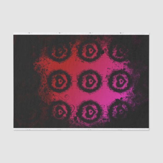 Grunge Valentijn Hart Tissuepapier (Voorkant)