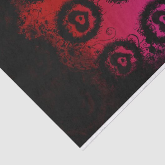 Grunge Valentijn Hart Tissuepapier (Detail)