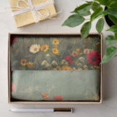 GRUNGE VERDRIETIG BLOEMONTKOPPELING TISSUEPAPIER (Geschenk)