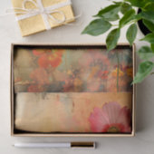 GRUNGE VERDRIETIG BLOEMONTKOPPELING TISSUEPAPIER (Geschenk)