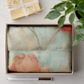 GRUNGE VERDRIETIG BLOEMONTKOPPELING TISSUEPAPIER (Geschenk)