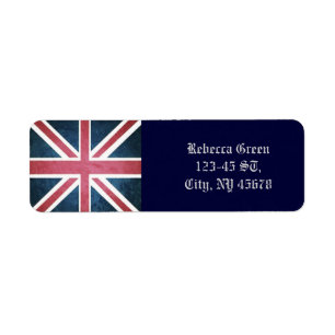 Grunge Verenigd Koninkrijk britse vakbondsvlag Etiket