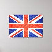 Grunge Verenigd Koninkrijk vlag 2 Canvas Afdruk (Voorkant)