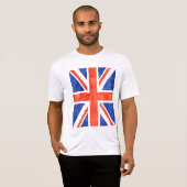 Grunge Verenigd Koninkrijk vlag #2 T-shirt (Voorkant volledig)