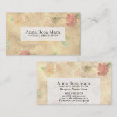 *~* Grunge Victoriaans Moderne Floral Visitekaartje (Voorkant / Achterkant)