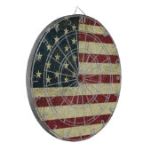 Grunge Vintage Vlag Dartbord (Voorkant Links)