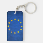 Grunge vlag Europese Unie Sleutelhanger (achterkant)