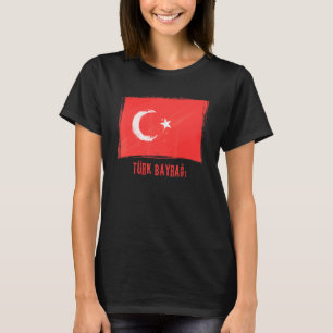 Grunge Vlag Van De Republiek Turkije  Turks Laan T-shirt