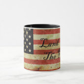Grunge Vlag van de Verenigde Staten Mok Land van d (Midden)