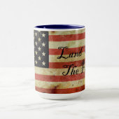 Grunge Vlag van de Verenigde Staten Mok Land van d (Midden)