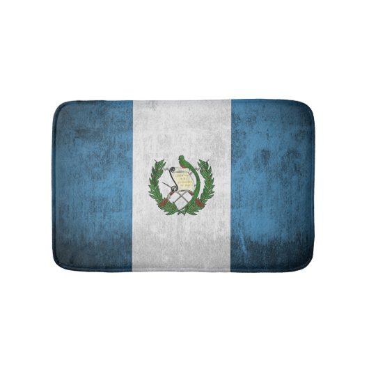 Grunge vlag van Guatemala Badmat (Voorkant)