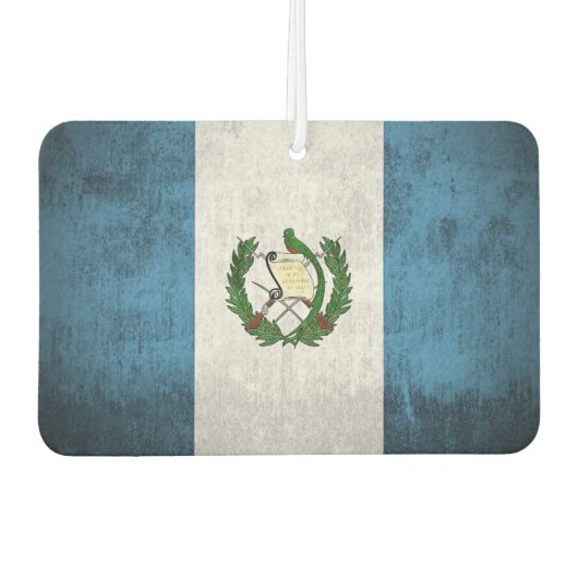 Grunge vlag van Guatemala Luchtverfrisser (Voorkant)