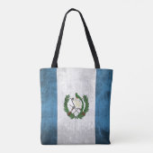Grunge vlag van Guatemala Tote Bag (Achterkant)