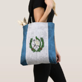 Grunge vlag van Guatemala Tote Bag (Dichtbij)