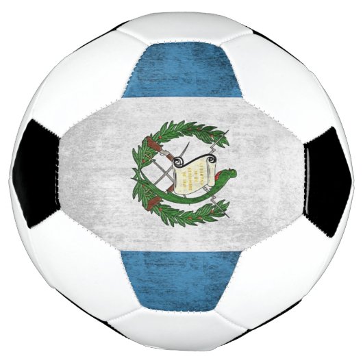 Grunge vlag van Guatemala Voetbal (Gedraaid)